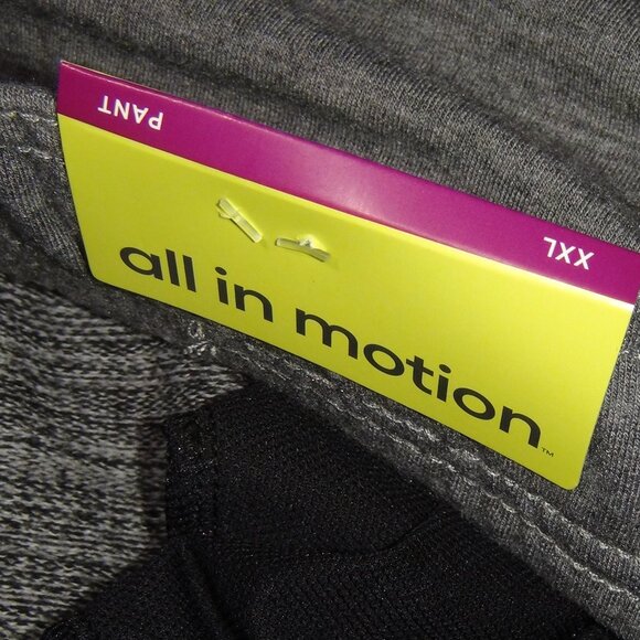 All in Motion Men's Soft Gym Pants Heather Grey XXL - Picture 12 of 15